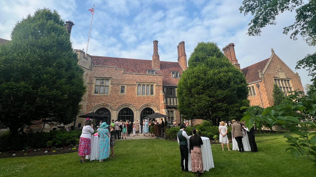 garden party at Meadow Brook Hall